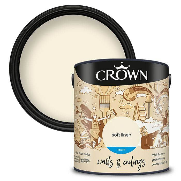 Paint  -  Crown Soft Linen Matt Paint  - 