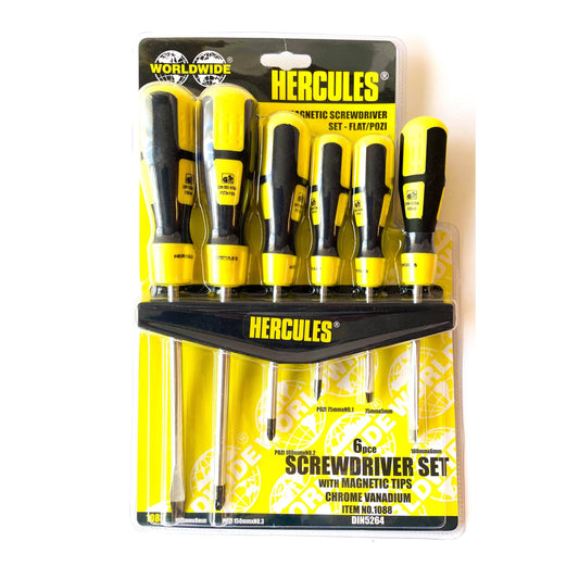 DIY  -  Screwdriver Set with Rack - 6 Piece  -  50156327