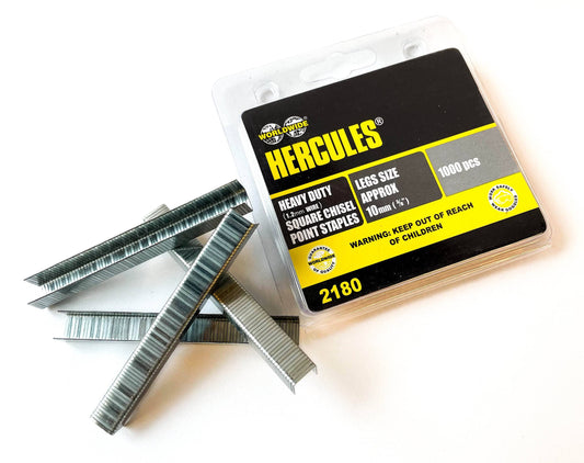 DIY  -  Worldwide 1000 Heavy Duty 10Mm Square 3/8" Staples  -  00622714