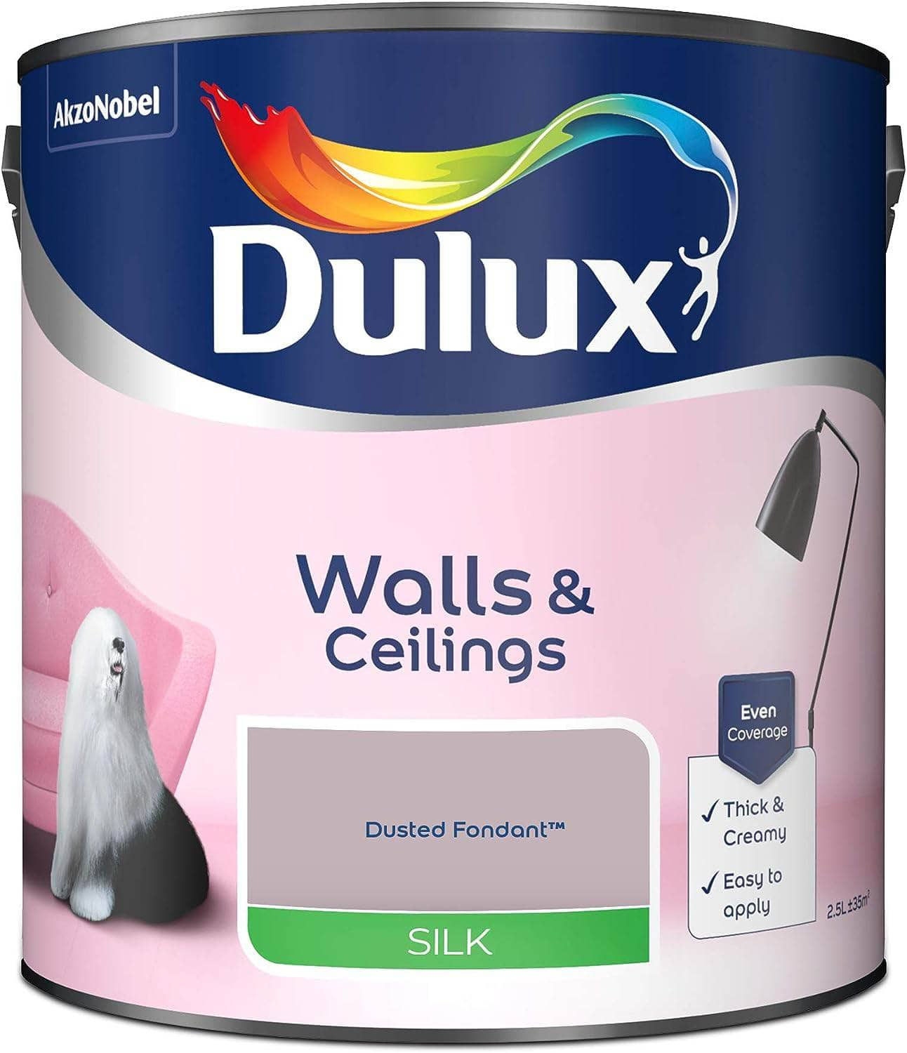  -  Dulux Silk Emulsion 2.5L - Dusted Fondant  -  50051608