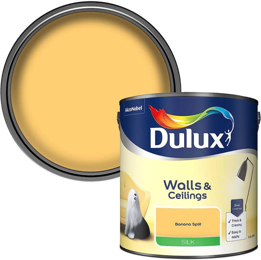 Paint  -  Dulux Silk Emulsion 2.5L - Banana Split  -  50141617