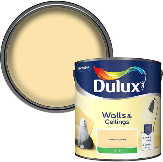 Paint  -  Dulux Silk Emulsion 2.5L Vanilla Sundae  -  50141618