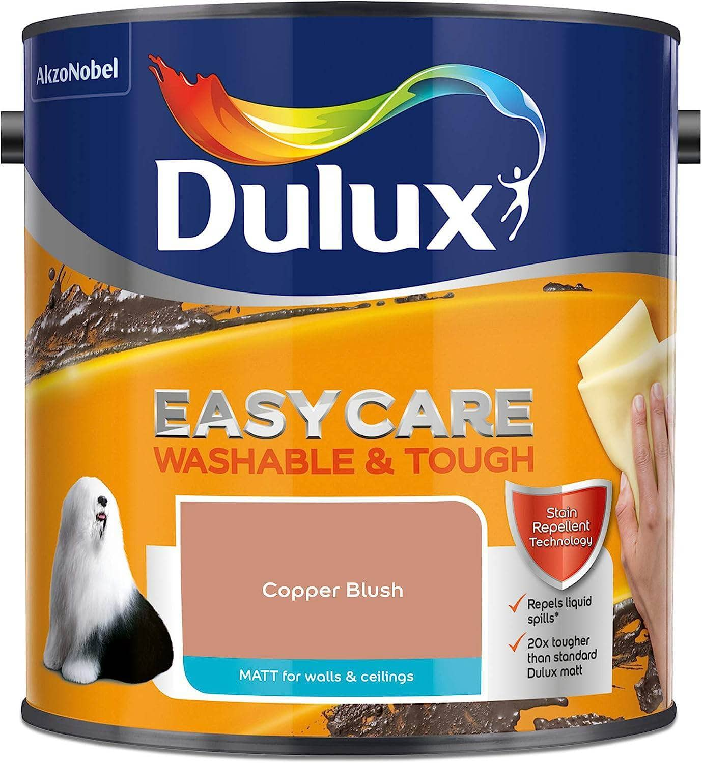 Paint  -  Dulux Easycare 2.5L Matt Emulsion - Copper Blush  -  50141807