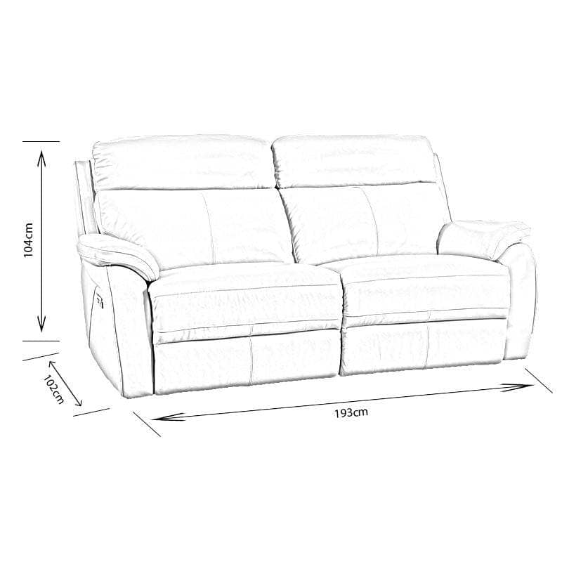 Furniture  -  Comfort King Quincy 2.5 Seat Electric Reclining Sofa  -  50153204