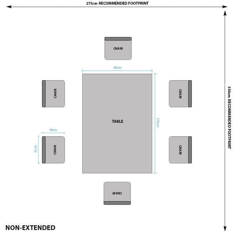 Furniture  -  Cuba Table And 6 Vancouver Chairs Dining Set  -  60000639