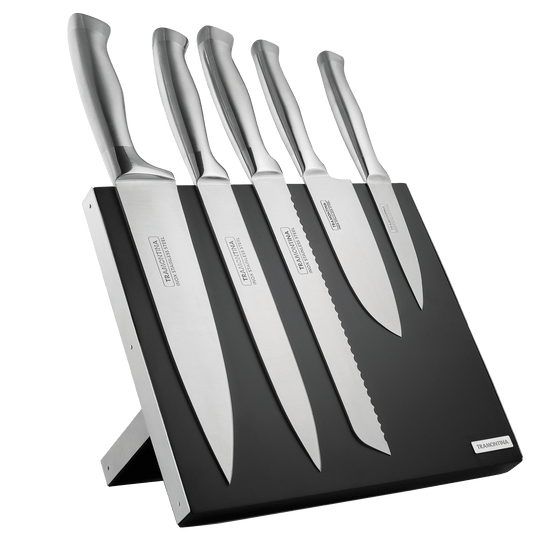 Buy Tower 5 Piece Stainless Steel Knife Set - Blue and Gold, Knives and  knife blocks