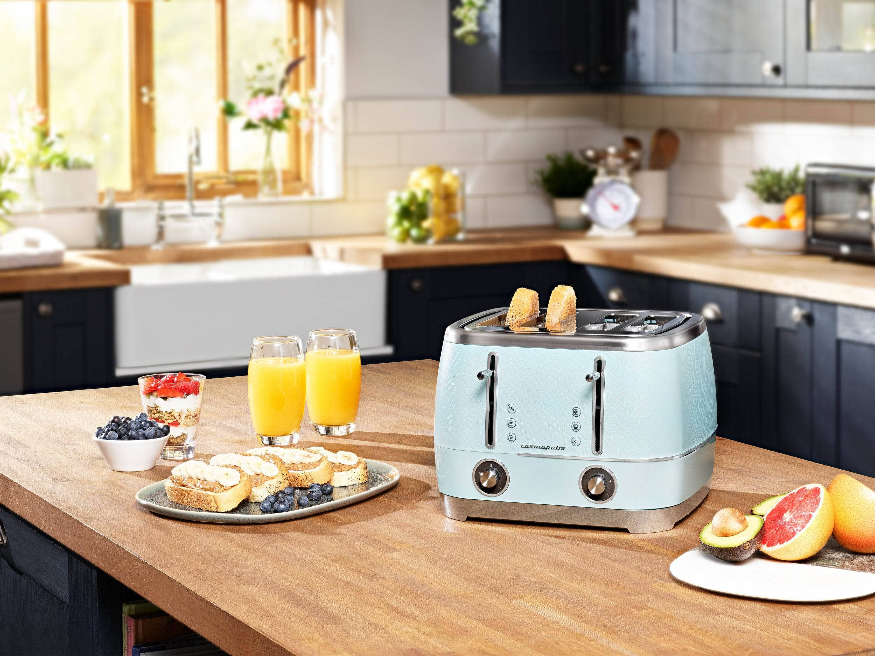 Beko 4 Slice Toaster Teal Chrome Taskers Online Store Liverpool Manchester