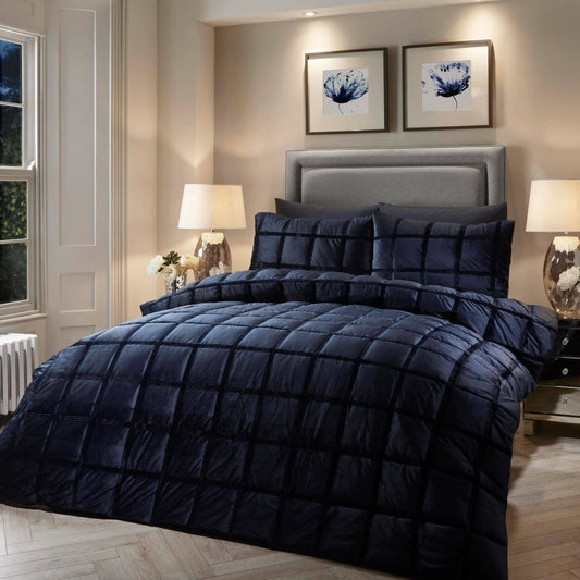 Homeware  -  Brighton Square Duvet Set - Navy  - 