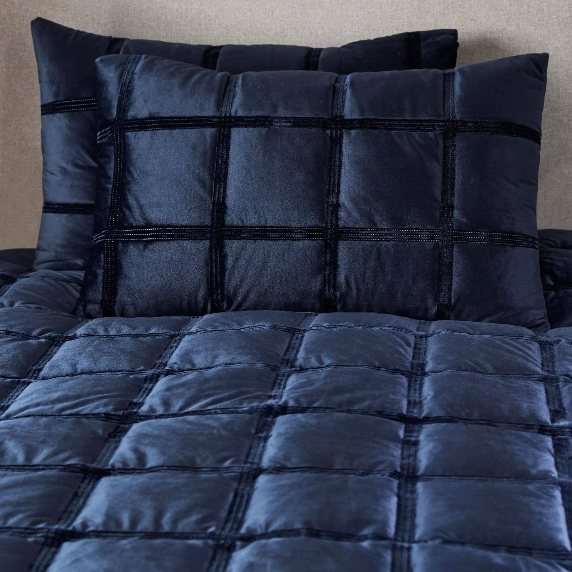 Homeware  -  Brighton Square Duvet Set - Navy  - 