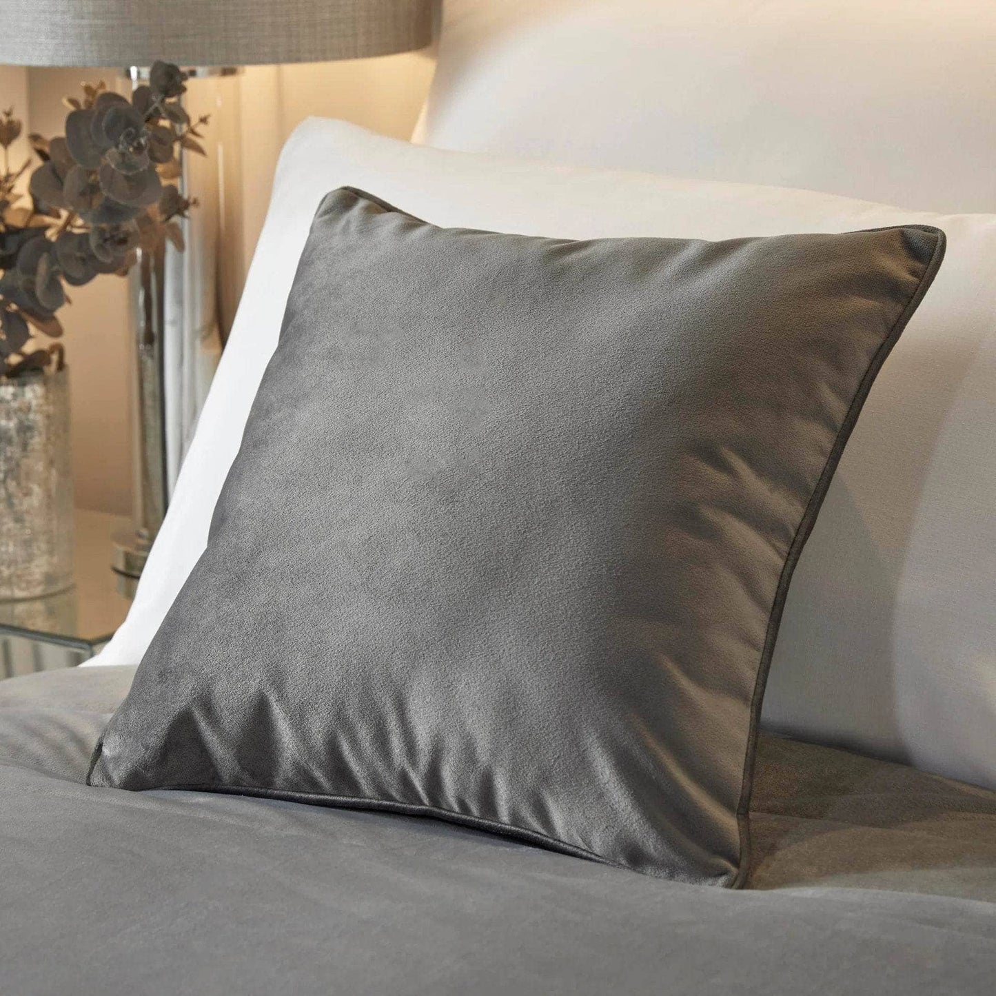 Homeware  -  Melanie Filled Cushion - Slate  -  60005385