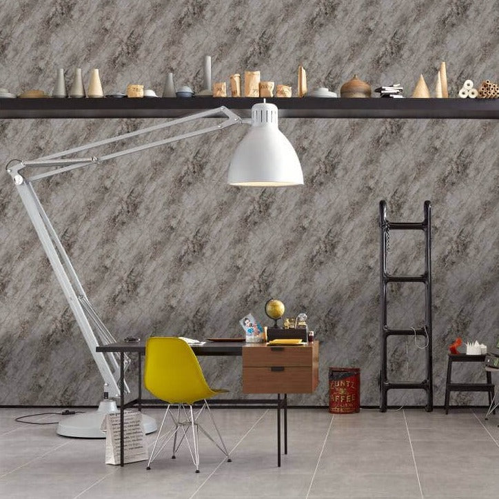 Wallpaper  -  Industrial Brown & Gold Marble Wallpaper 388174  -  60005550