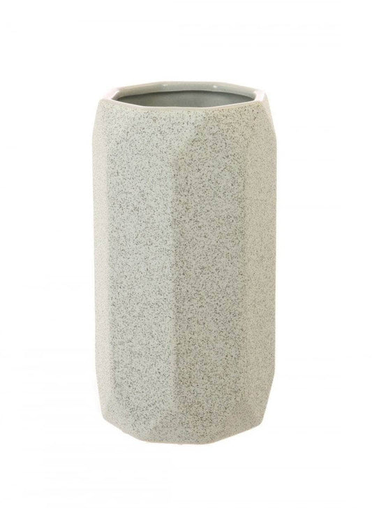 Homeware  -  Octagon Ceramic Vase - Grey  -  60005589