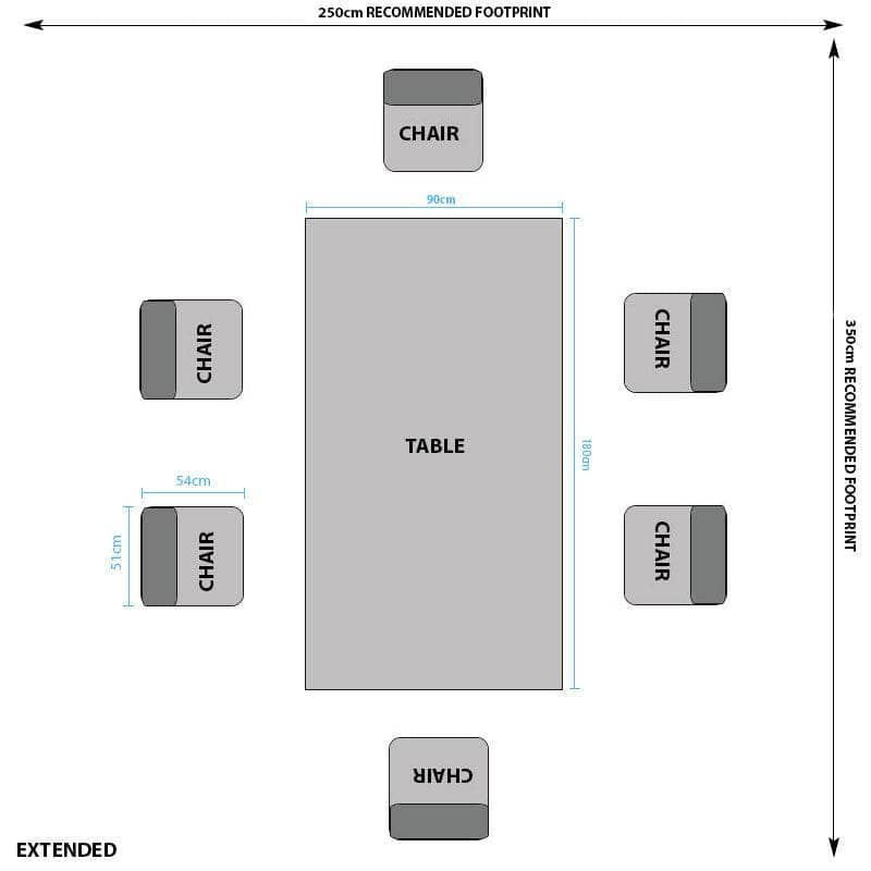 Furniture  -  Lincoln Extendable Dining Table & 6 Taupe Aspen Chairs  -  60007744