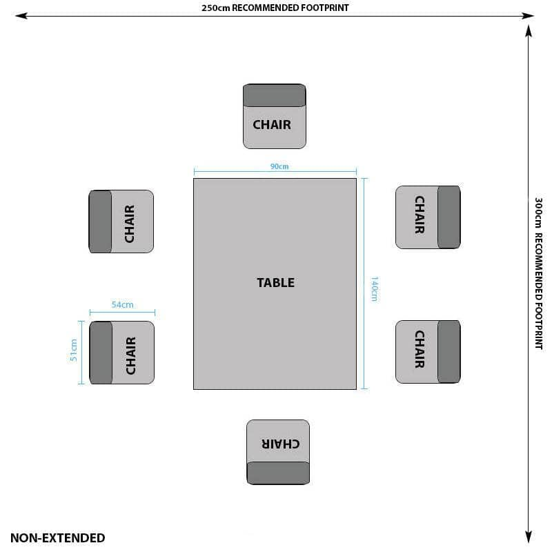 Furniture  -  Lincoln Extendable Dining Table & 6 Taupe Aspen Chairs  -  60007744