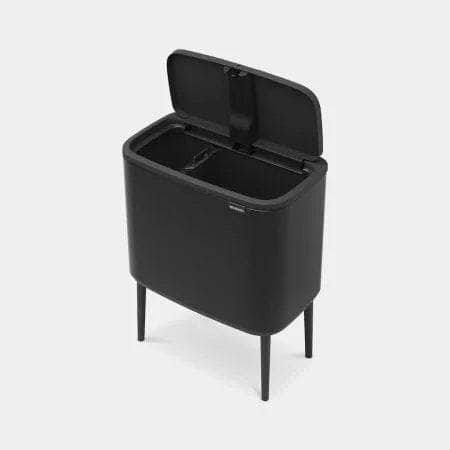 Kitchenware  -  BBNTIA BO TOUCH BIN 11 + 23 LITRE PLASTIC BUCKETS MATT BLACK  -  60007563