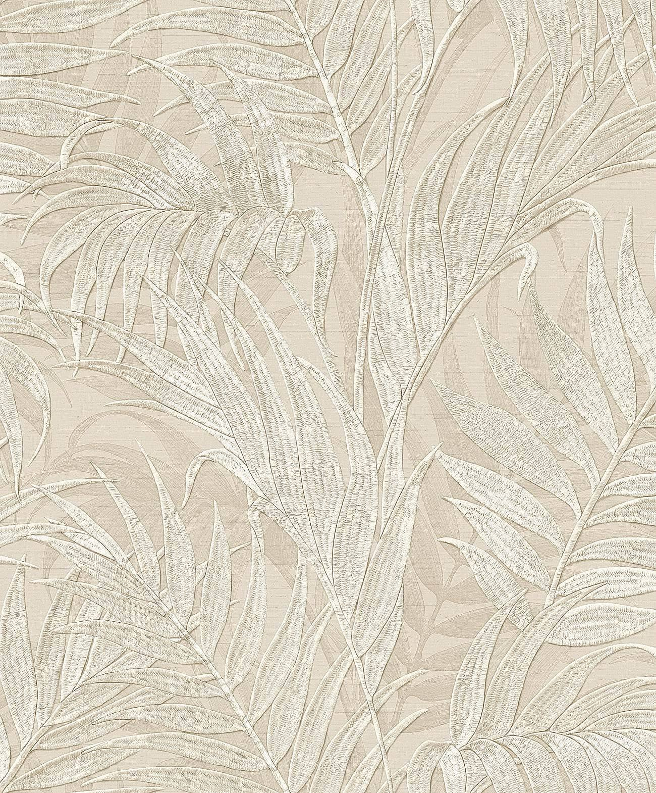 Sample  -  DESIGN SAMP ID B18 TROPICAL PALM LEAF BEIGE GR322102  -  60007676