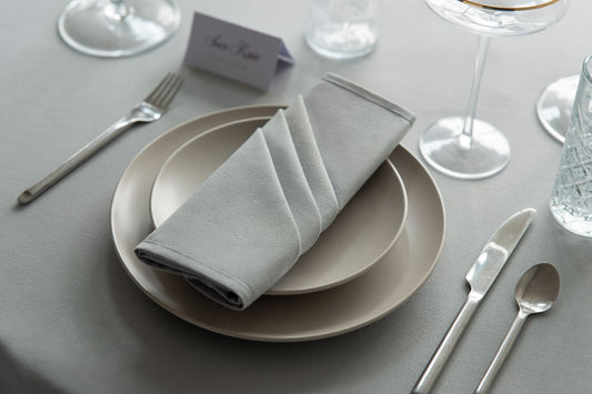 Amalfi Grey Rectangle Tablecloth - 178 x 275cm