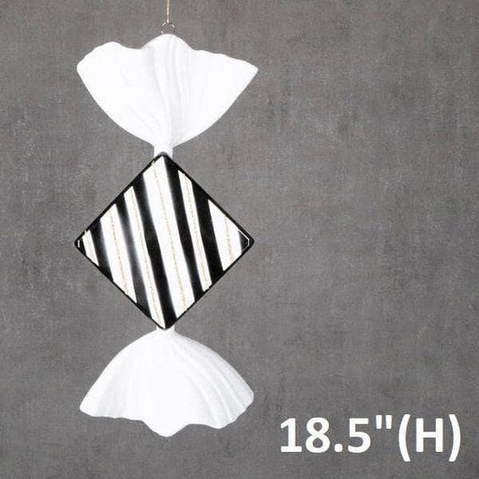 Christmas  -  Black & White Diamond Candy Christmas Decoration - 45cm  -  60011103