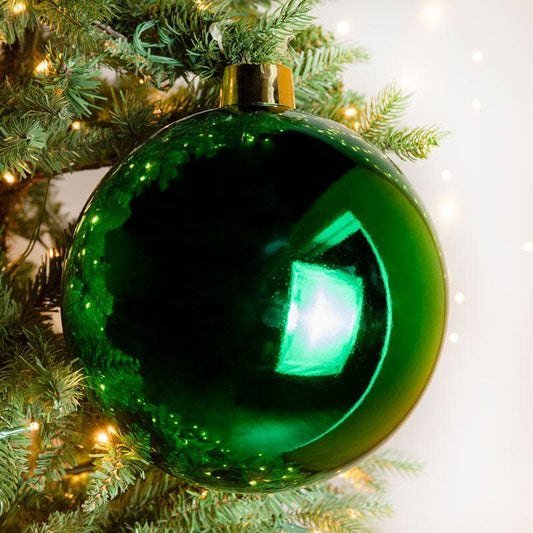 Christmas  -  Green Shiny XL Bauble - 25cm  -  60011120