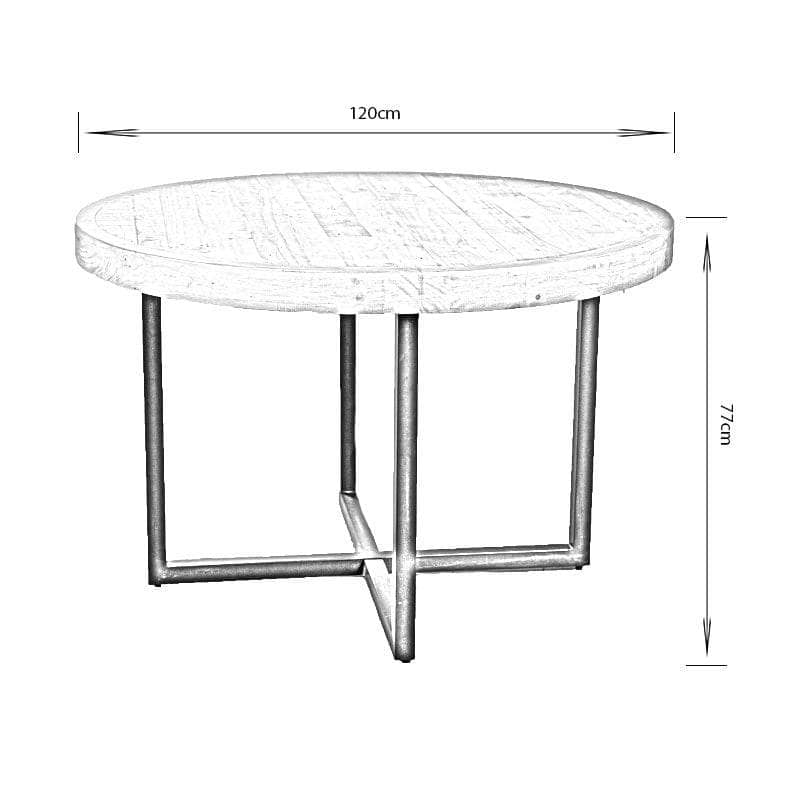 Furniture  -  Lincoln Round Dining Table & 4 Taupe Montreal Dining Chairs  -  60011155