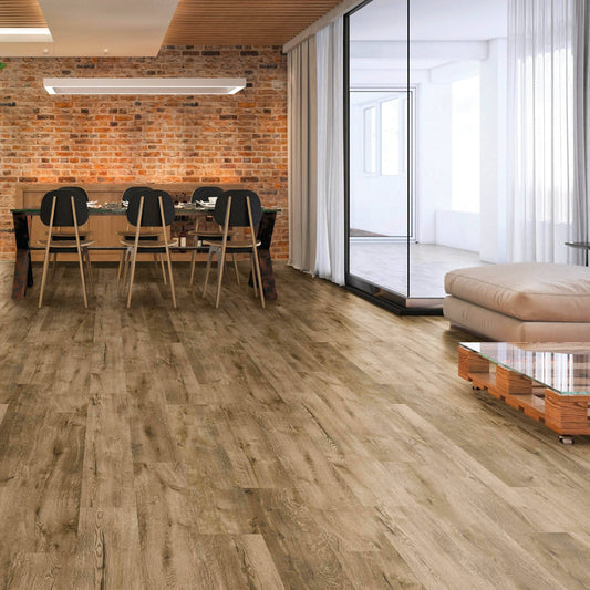 Flooring & Carpet  -  Krono Westside Oak 12mm Laminate Flooring  (1.51m² Pack)  -  60011176