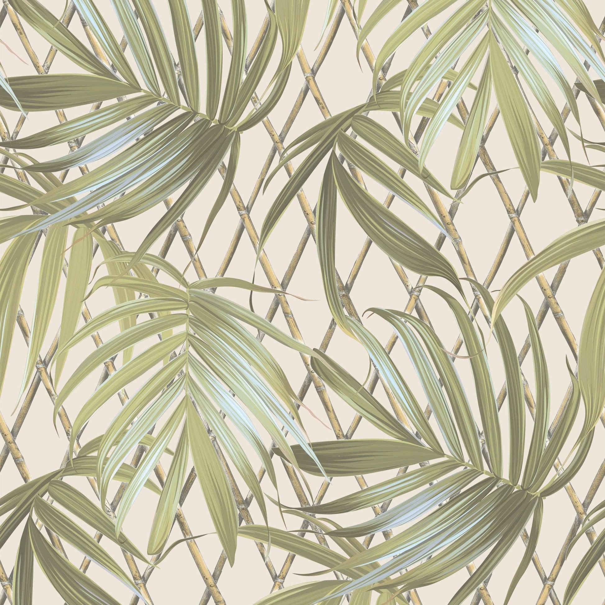 Wallpaper  -  Rasch B31 Paradise Palm Green Wallpaper - 539561  -  60011353