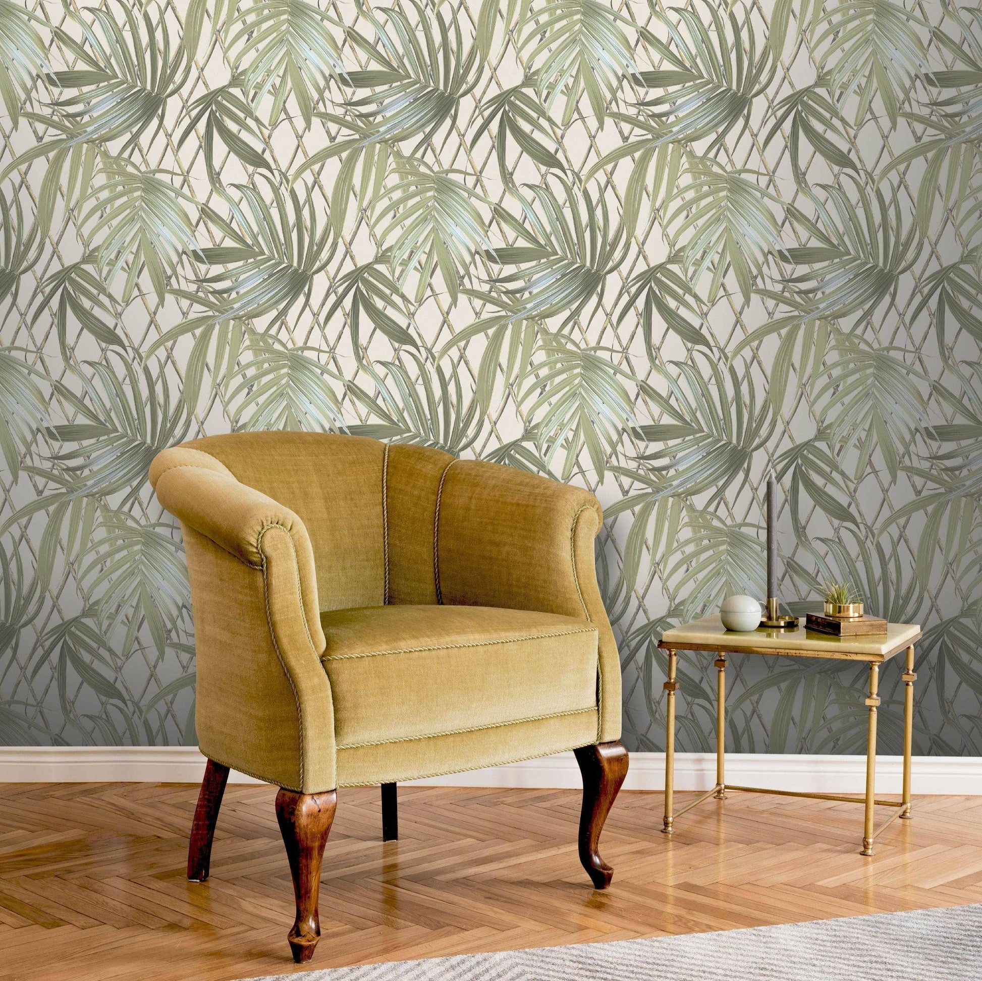 Wallpaper  -  Rasch B31 Paradise Palm Green Wallpaper - 539561  -  60011353