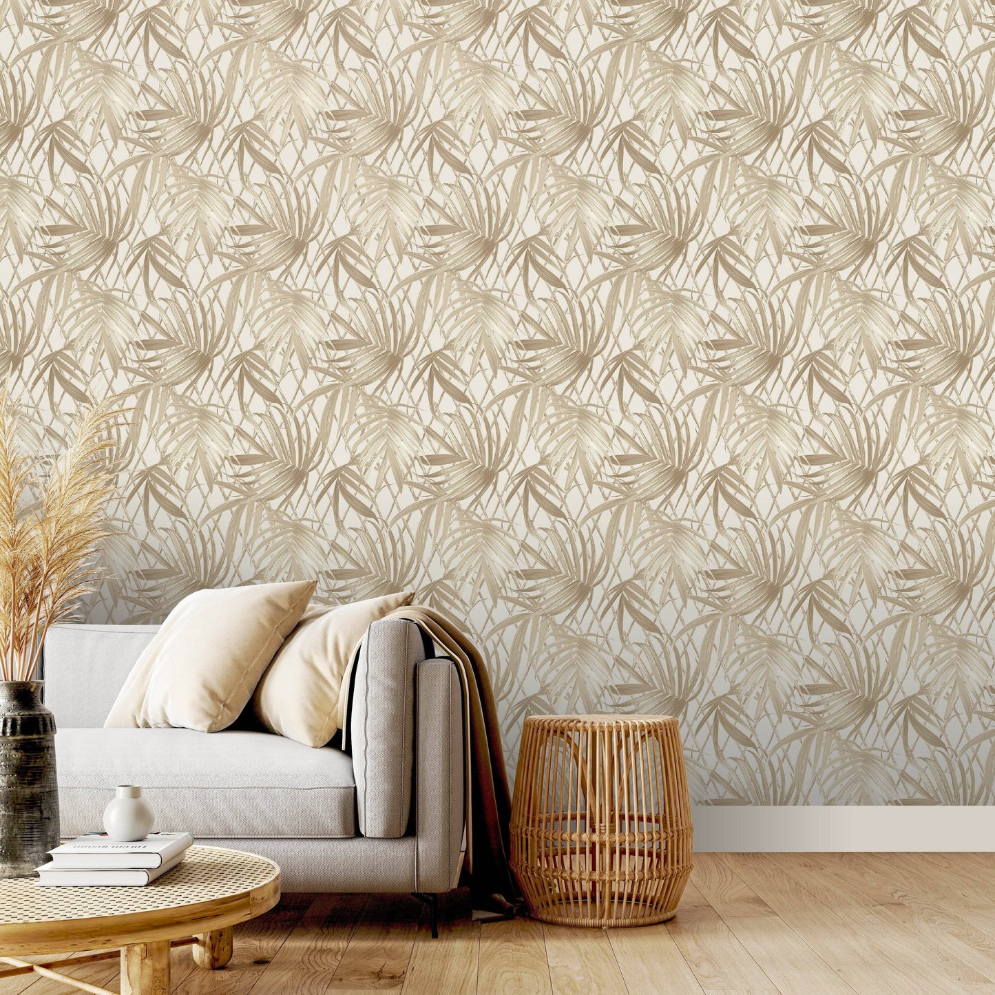 Wallpaper  -  Rasch B31 Paradise Palm Gold Wallpaper - 539578  -  60011355