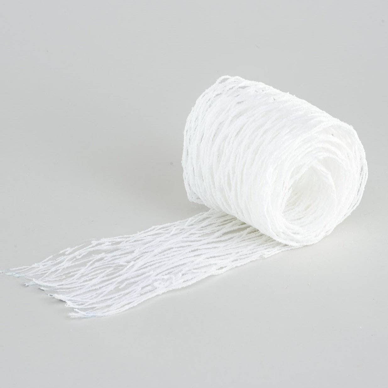 Christmas  -  Mesh Ribbon Roll - White  -  60011525