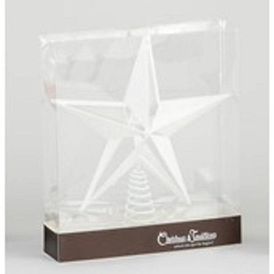 Christmas  -  Glitter Star Tree Topper - White  -  60011526