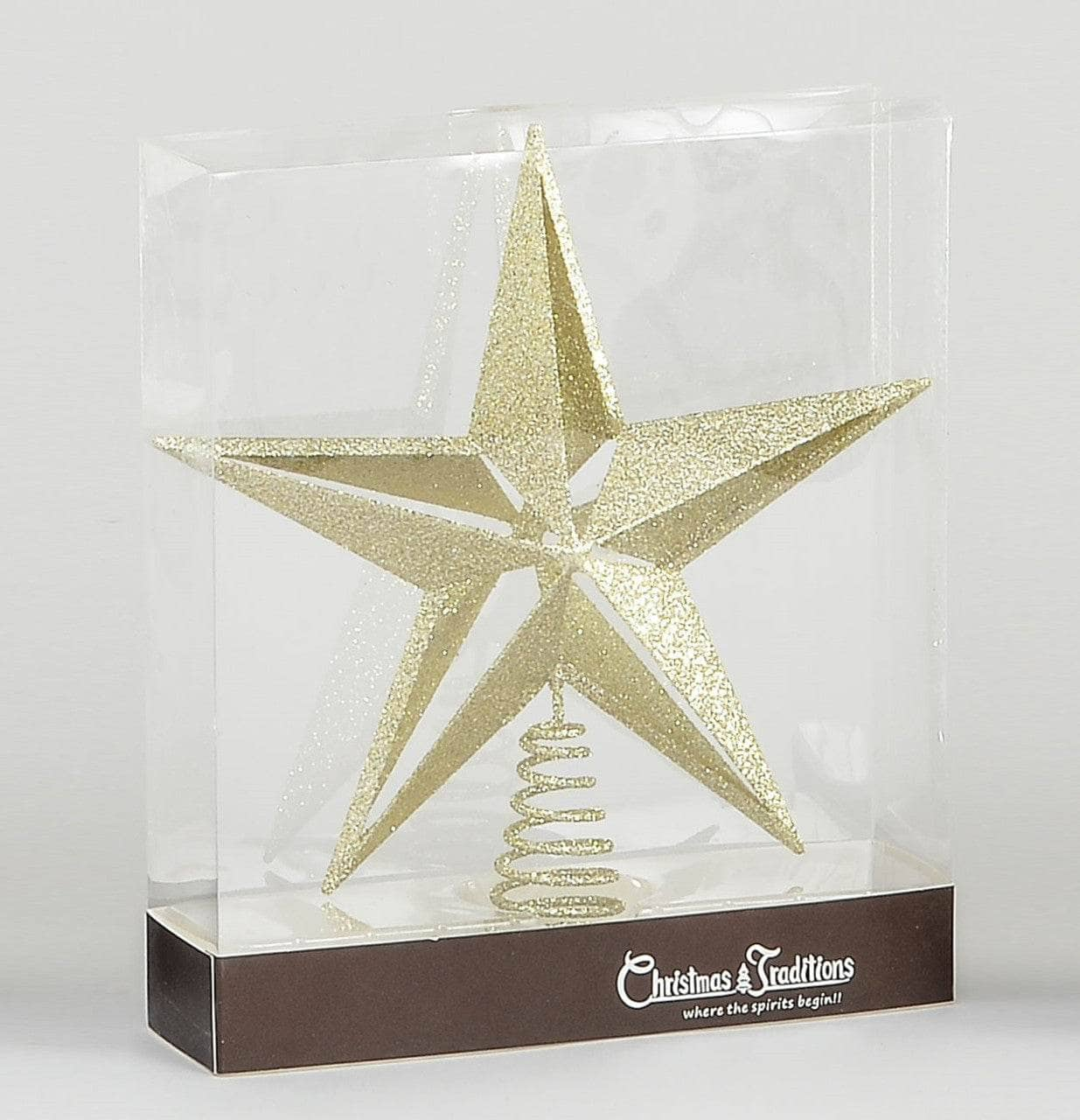 Christmas  -  Glitter Star Tree Topper - Champagne  -  60011527