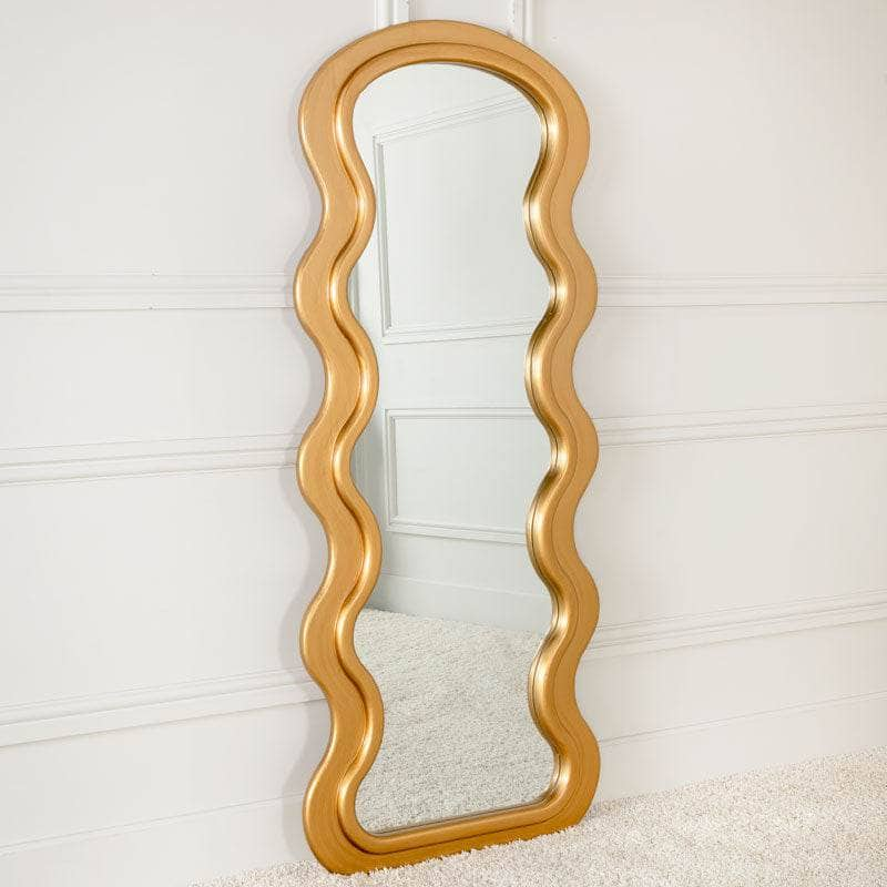 Mirrors  -  Arched Wave Mirror - Country Gold  -  60011568