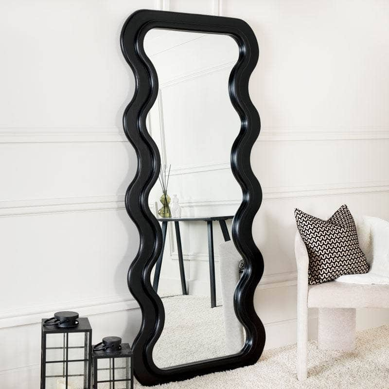 Mirrors  -  Wavy Mirror - Black  -  60011575