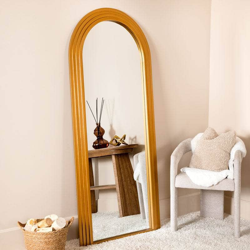 Mirrors  -  Ridged Arch Mirror - Country Gold  -  60011576