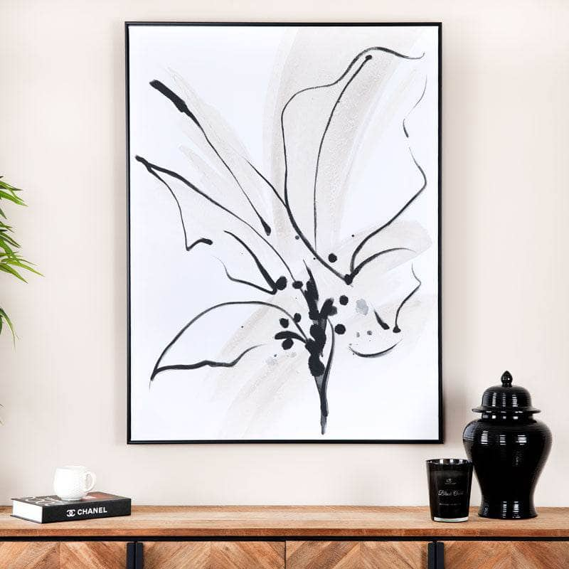 Pictures  -  Abstract Lily Framed Picture 2 -  90 x 120cm  -  60011585