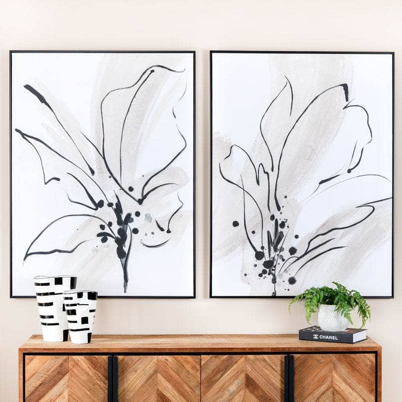 Pictures  -  Abstract Lily Framed Picture 2 -  90 x 120cm  -  60011585