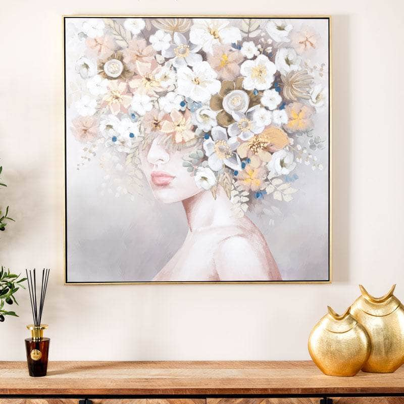 Pictures  -  Retro Gold Framed Picture - 100 x 100cm  -  60011591