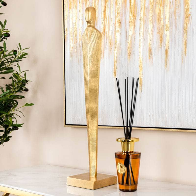 Homeware  -  Gold Metal Sculpture - 64cm  -  60011698