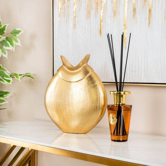 Homeware  -  Gold Metal Vase - 32cm  -  60011708