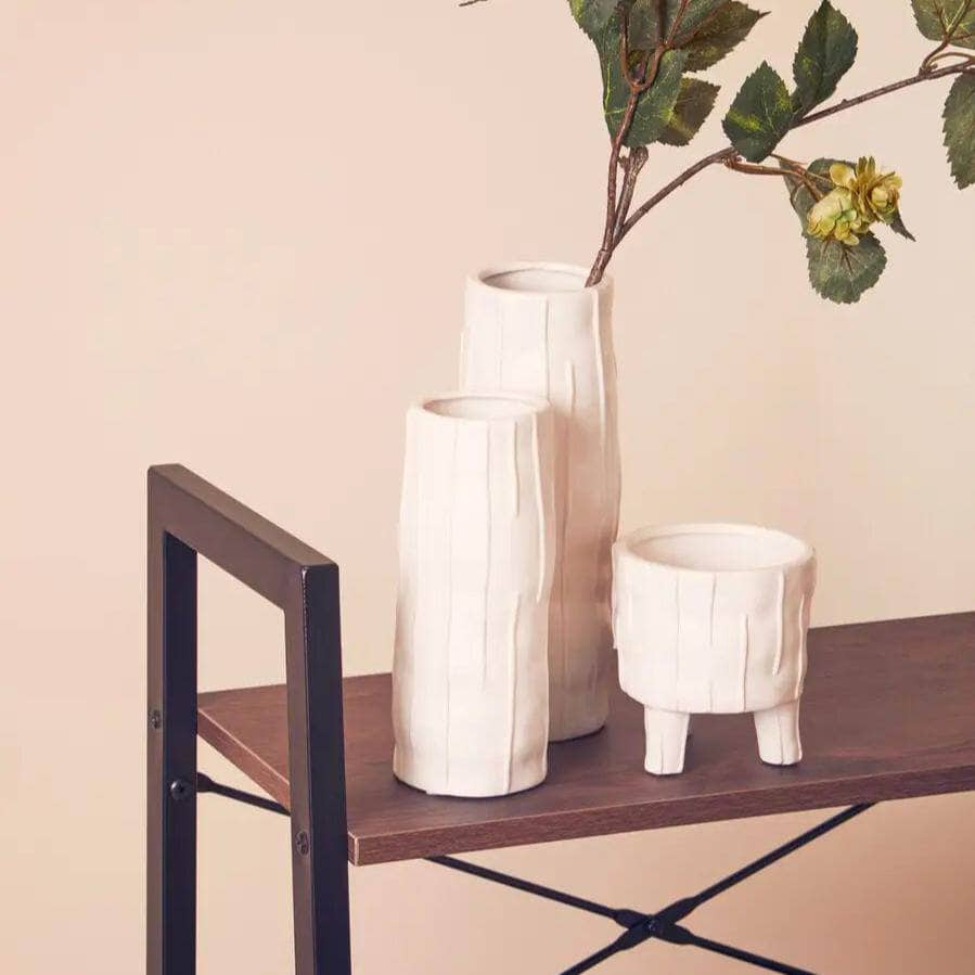 Homeware  -  Fara White Vase - Small  -  60011910