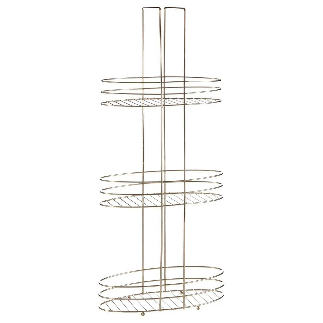 Bathroom  -  Dara 3 Tier Gold Plated Storage Rack  -  60011914