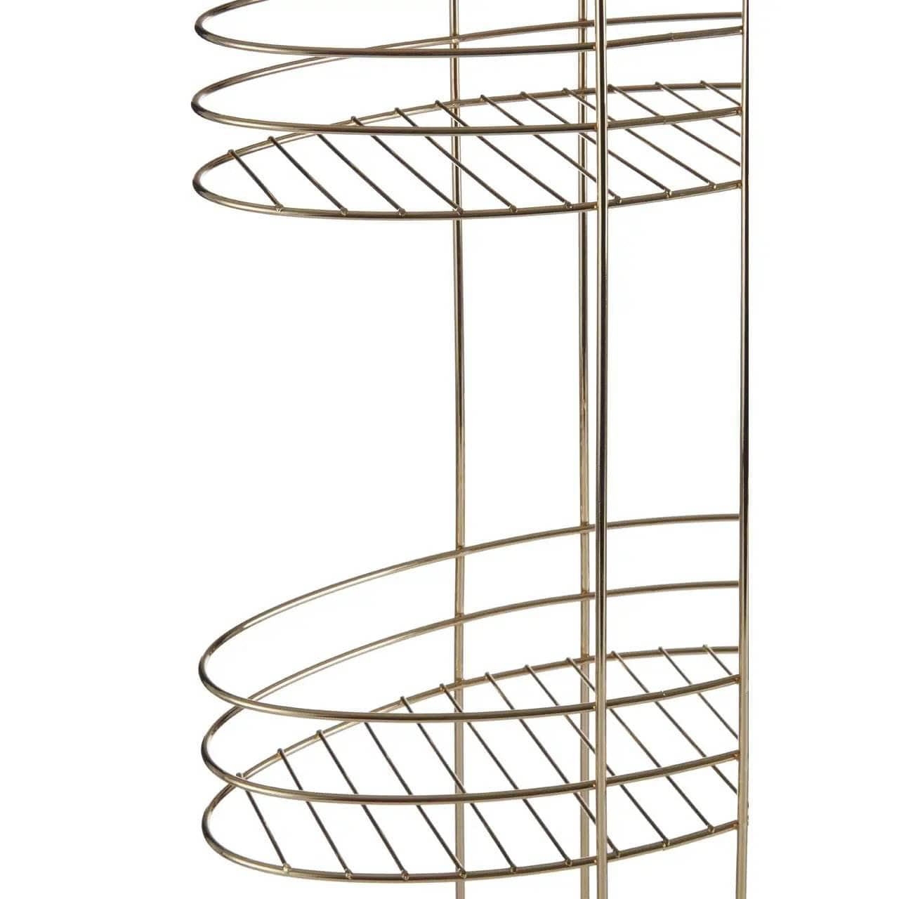 Bathroom  -  Dara 3 Tier Gold Plated Storage Rack  -  60011914