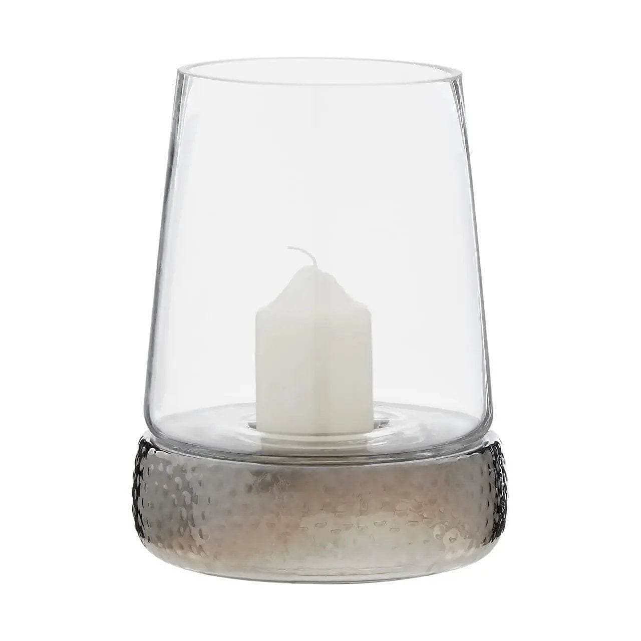 Homeware  -  Martele Small Hurricane Candle Holder - Silver  -  60011922