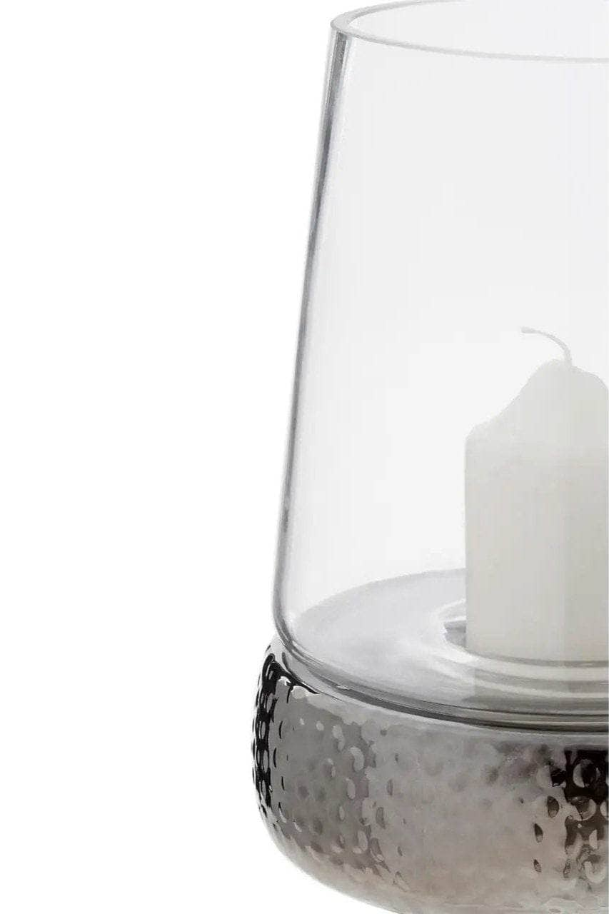 Homeware  -  Martele Small Hurricane Candle Holder - Silver  -  60011922