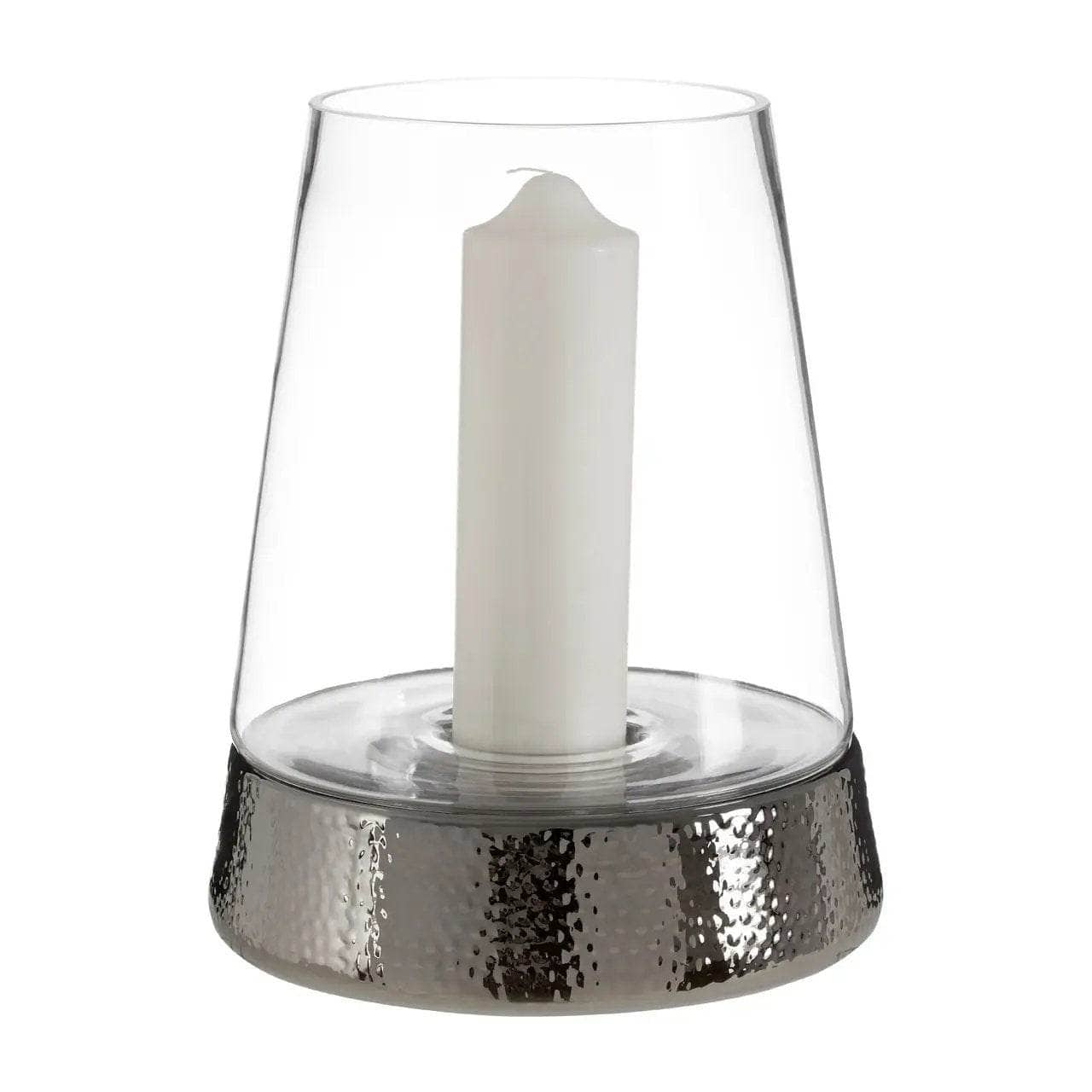 Homeware  -  Martele Large Hurricane Candle Holder - Silver  -  60011924