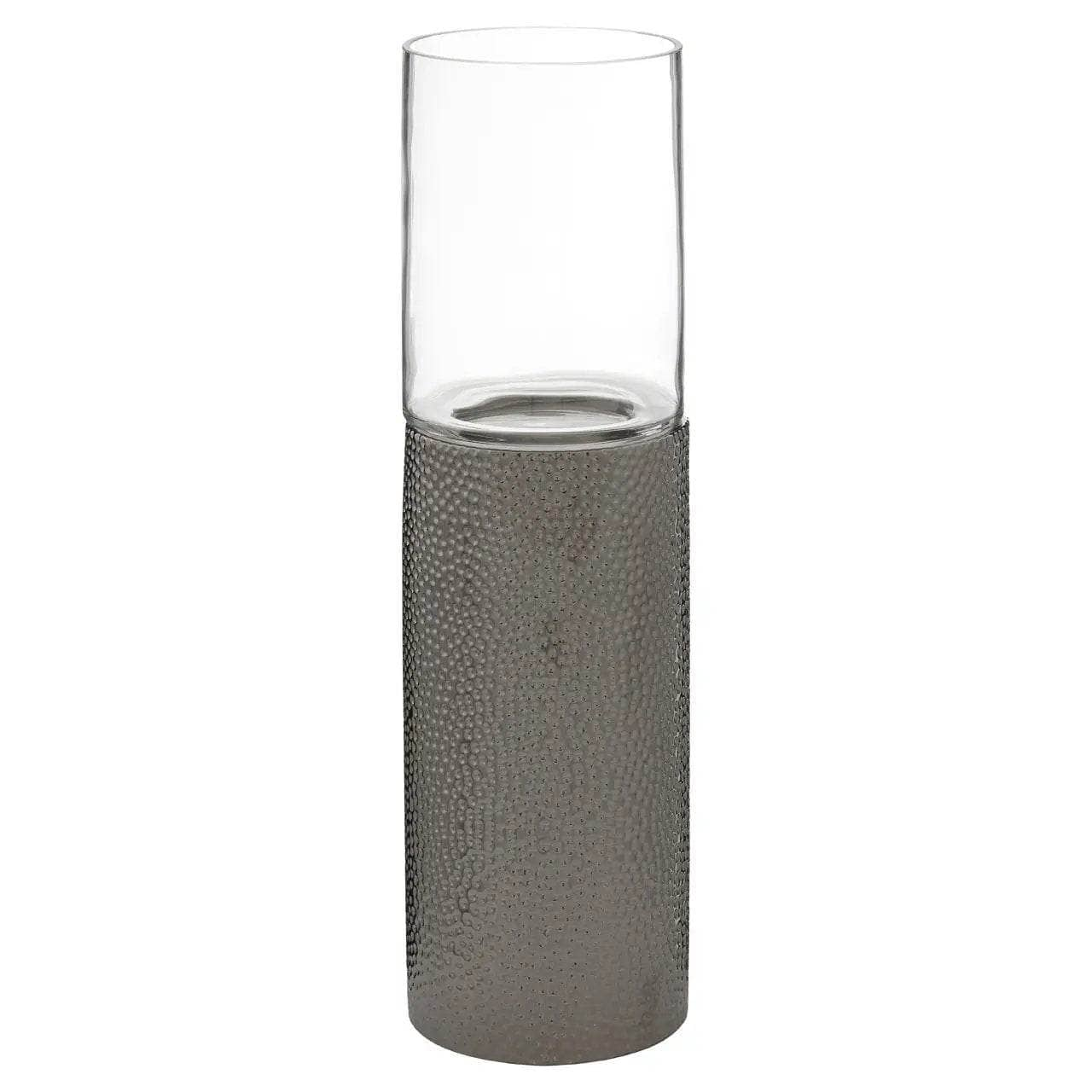 Homeware  -  Martele Medium Pillar Candle Holder - Silver  -  60011926