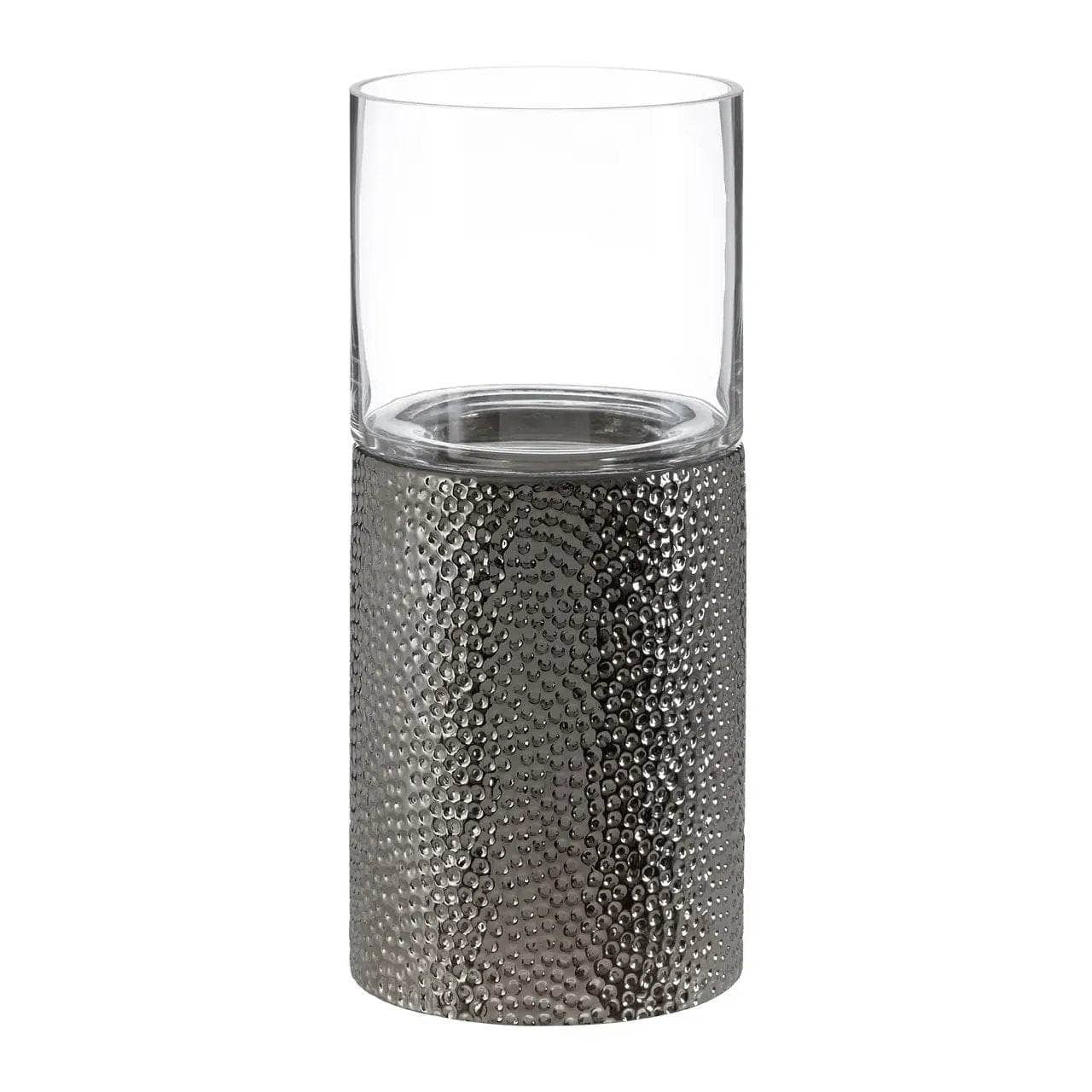 Homeware  -  Martele Small Pillar Candle Holder - Silver  -  60011925