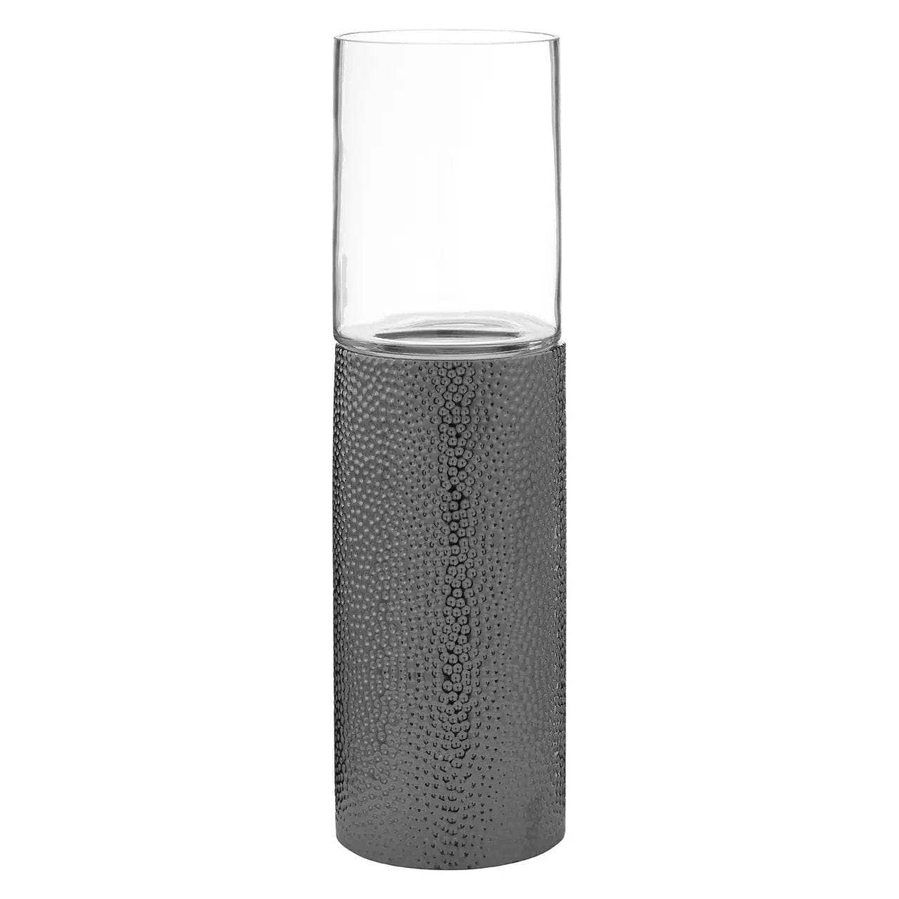 Homeware  -  Martele Medium Pillar Candle Holder - Silver  -  60011926