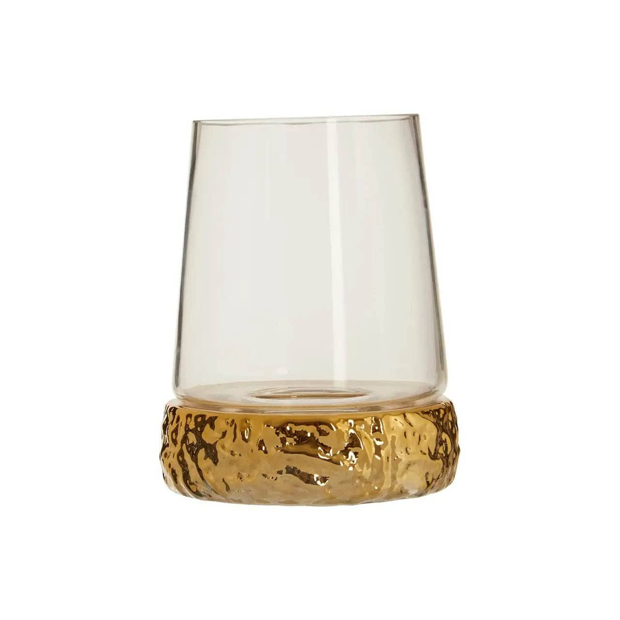 Homeware  -  Martele Small Hurricane Gold Candle Holder  -  60011934