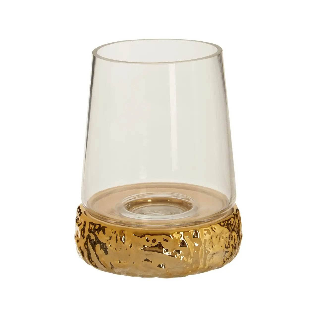 Homeware  -  Martele Small Hurricane Gold Candle Holder  -  60011934